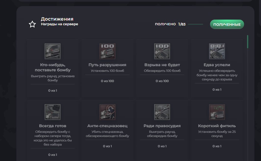 Achievements